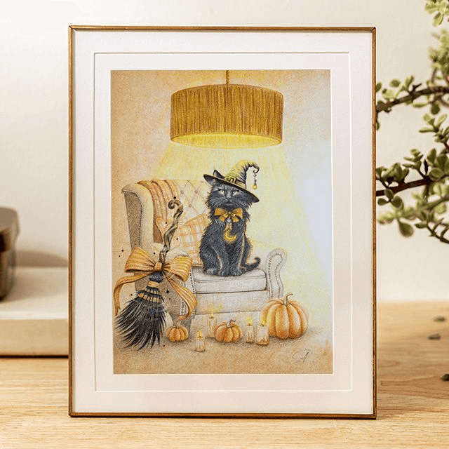 Pack Duo A4 : Chat mystique & L’arbre aux citrouilles