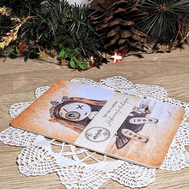 Lot de 5 cartes A6 : "Histoires fantastiques"