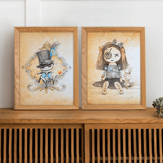 Pack Duo A4 : Jack et ses plumes élégantes &amp; La poupée de boutons
